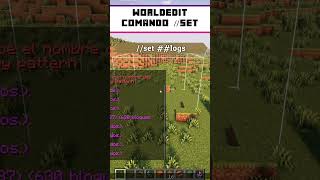 COMO usar WorldEdit  Set  Minecraft 119 shorts [upl. by Ailegnave]