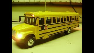 Custom FS65 Isle Of Wight Academy Diecast school bus model with working lights [upl. by Masterson]