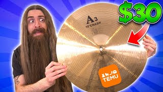 I ordered CHEAP cymbals from Temu [upl. by Bury]