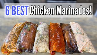 6 TASTY CHICKEN MARINADES  Quick amp EASY Chicken Dinner Recipes amp Freezer Meals  Julia Pacheco [upl. by Wilhelm]