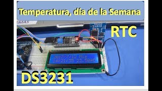 ✅ Temperatura Día de la Semana Hora Fecha RTC  DS3231 [upl. by Edrea922]