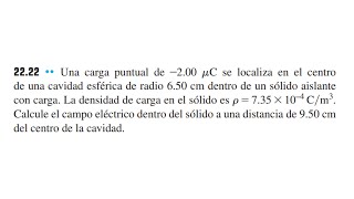 Física Ley de Gauss  Campo eléctrico dentro de un sólido [upl. by Nahtanha176]