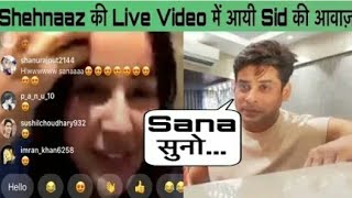 Sidnaaz living together Sid speaks in sanas live video 😑 sidnaaz [upl. by Otreblide]