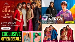 Tata CLiQ Season Of Sparkale Sale 2024  Tata Cliq Diwali Special Sale  Tata Cliq Fashion Sale 2024 [upl. by Norreg]