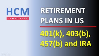 How retirement plans work in USA  401k  403b  457b  IRA [upl. by Irec825]