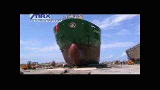 Ship launching in Turkey using MAX Airbags [upl. by Lanford]