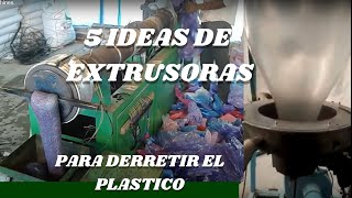 5 Trabajos con extrusora de plastico  Ideas de negocios con la extrusora [upl. by Leval]