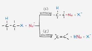Reazioni Alogenuri Alchilici  Sostituzione Nucleofila Eliminazione [upl. by Yadrahc]