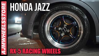 MODIFIKASI HONDA JAZZ VELG RX5 RACING WHEELS  AJMWHEELSSTORE [upl. by Groveman]