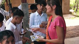 Miss Belgium Emilie Vansteenkiste in Cambodia [upl. by Dulce438]