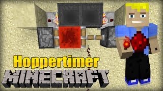 Einstellbarer Timer mit Hoppern  Minecraft Redstone Tutorial [upl. by Lasky]