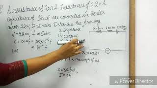 RLC series cktnumerical solve easy stepbystep [upl. by Ahsile27]