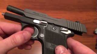 Sig P938 Nightmare Edition 9MM Closeup and Short Shooting Clip [upl. by Enileme]