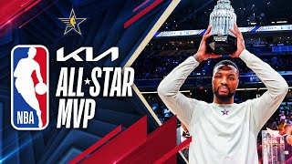 Damian Lillard Wins The 2024 KiaAllStarMVP  2024 NBAAllStar [upl. by Minardi904]