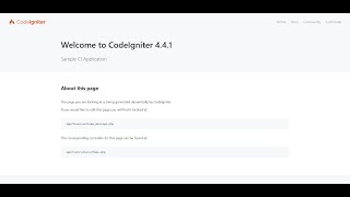 Codeigniter Installation Guide [upl. by Tem564]