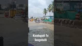 Kadugudi Seegehalli bangalore bangalorerains seegehalli varthur whitefield rain flood lake [upl. by Oirrad964]