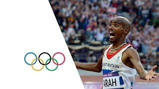 Mo Farah Wins Mens 5000m Gold  London 2012 Olympics [upl. by Ardnosac549]