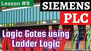 Logic Gates using Ladder Logic  Free PLC Training Courses [upl. by Rahm913]