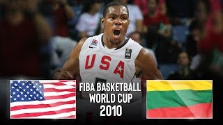 USA 🇺🇸 vs Lithuania 🇱🇹  Classic Full Games  FIBA Basketball World Cup 2010 [upl. by Joela342]