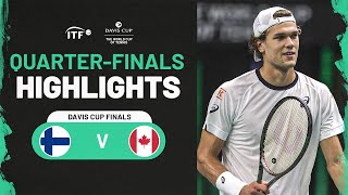 Highlights Otto Virtanen FIN v Gabriel Diallo CAN  Davis Cup Finals 2023 [upl. by Valenka88]