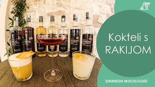 TOP 3 KOKTELA SA RAKIJOM Kako ih napraviti kod kuce  RECEPTI  Drunken Mixologist [upl. by Derick]