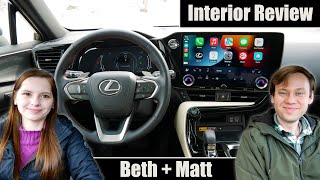 2022 Lexus NX Interior Review  Improved but Quirky Beth  Matt [upl. by Lahtnero]