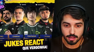 JUKES REACT A SELEÇÃO BRASILEIRA DE LEAGUE OF LEGENDS DECEPCIONOU BRA vs ARG  CBOLÃO 2024 [upl. by Ecyar]