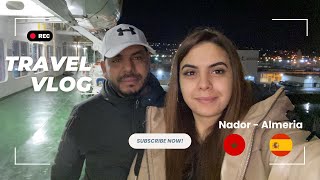 vlogvoyage  VOYAGE NADORALMERIA RETOUR EN FRANCE 🚘🛳 [upl. by Iggem]