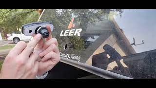 Leer Camper Shell  Replacing lock assembly cables and rear window latches [upl. by Ocirled]