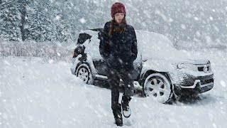 living in my car during a snowstorm [upl. by Odlabu]