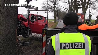 Tödlicher Unfall auf L 30 in Schönfließ  Zusammenfassung [upl. by Alasteir]