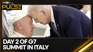 G7 Summit 2024 G7 seeks common response to Chinas support to Russia  WION Pulse [upl. by Nosirrah883]