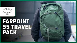 Osprey Farpoint 55 Travel Pack Review 2 Weeks of Use [upl. by Coralie]