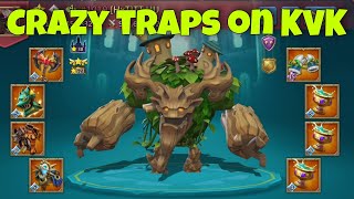 Lords Mobile  These traps are crazy Mythic astralite gear Is it possible to burn them KVK [upl. by Euhc895]