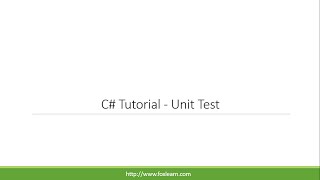 C Tutorial  Unit Test [upl. by Ztnahc32]