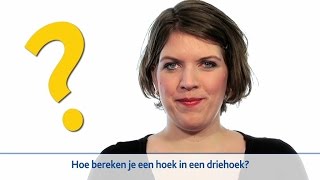 Hoe bereken je een hoek in een driehoek [upl. by Geilich845]