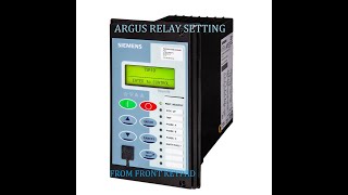 TRANSFORMER RELAY SETTING Argus7SR1003Argus7SR1103 [upl. by Novehs314]