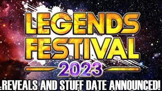 LEGENDS FESTIVAL 2023 REVEALS AND STUFF DATE ANNOUNCED Dragon Ball Legends Info [upl. by Yemac]