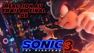 RÉACTION AU TRAILER FINAL DE SONIC 3 [upl. by Nhguaval]