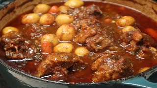 Mouth Watering Oxtail Stew Recipe [upl. by Kendricks]