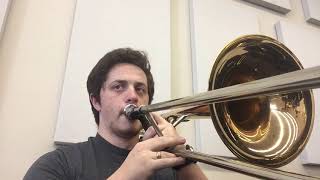 “Liberty Bell March” For Trombone Choir Bass Trombone POV [upl. by Nariko513]