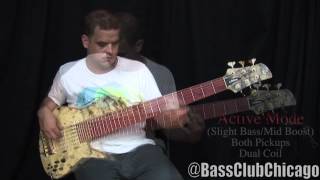 Fodera Emperor II Elite 6 String Bass Demo by Bass Club Chicago [upl. by Annekcm]