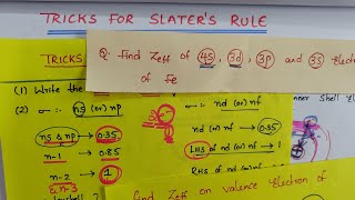 Tricks for Slaters Rule Screening Constant Calculation and Effective Nuclear Charge By Komali Mam [upl. by Nahtaneoj]