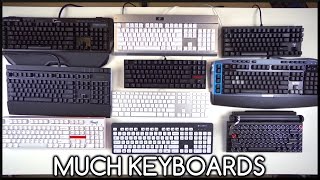 Tour of My 10 Mechanical Keyboards [upl. by Nica]