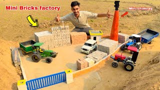 Making mini Bricks 🧱 factory for Rc construction  Rc tractor and cars Aakash946 [upl. by Riane]