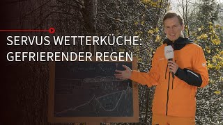 Wie kann es bei Minusgraden regnen Das Wetterphänomen  erklärt  Servus Wetterküche [upl. by Codd]