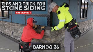 Tips when You are installing Versetta Stone Siding Barndo 26 [upl. by Eveivenej]