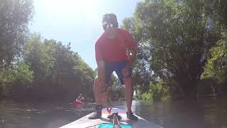 Bangor on Dee to Farndon on paddle board [upl. by Darnall]