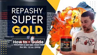 Repashy Super Gold  How to make Goldfish gel food  Feeding JUMBO Oranda [upl. by Elladine561]