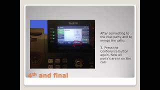 How to Conference Call using Yealink T46 [upl. by Cassy551]